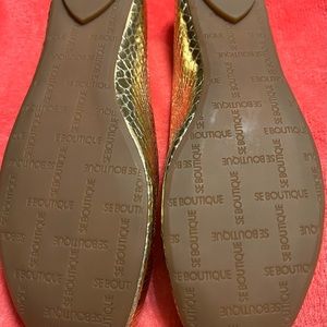 Sam Edelman Design Group Gold Jeweled flats.